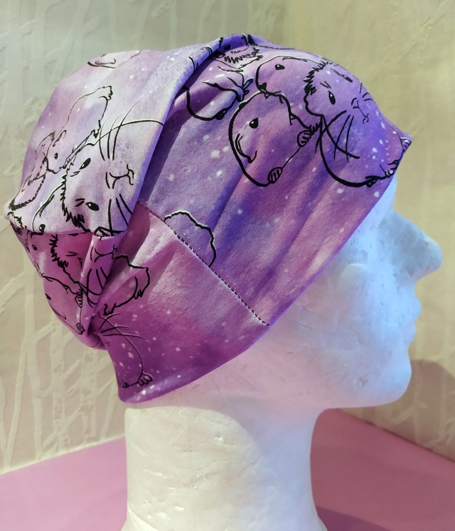 Kuikuttajat-trikoopipo, S-M-L, violetti tai turkoosi - Image 8