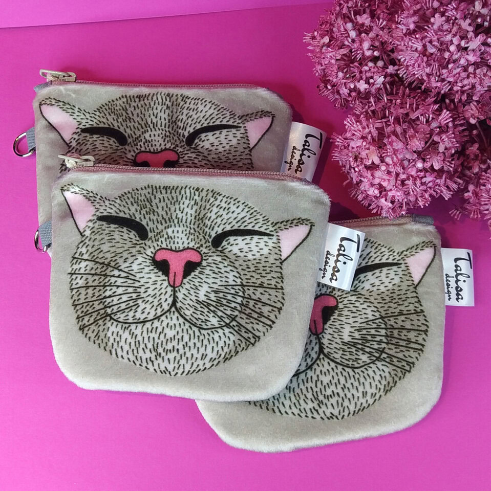 Happy Kitty -pussukka, sametti - Image 2