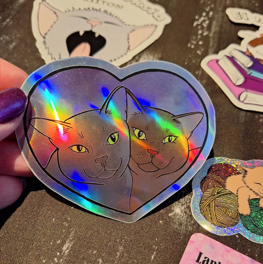 Sydänystävät-tarra, hologrammi - Image 2