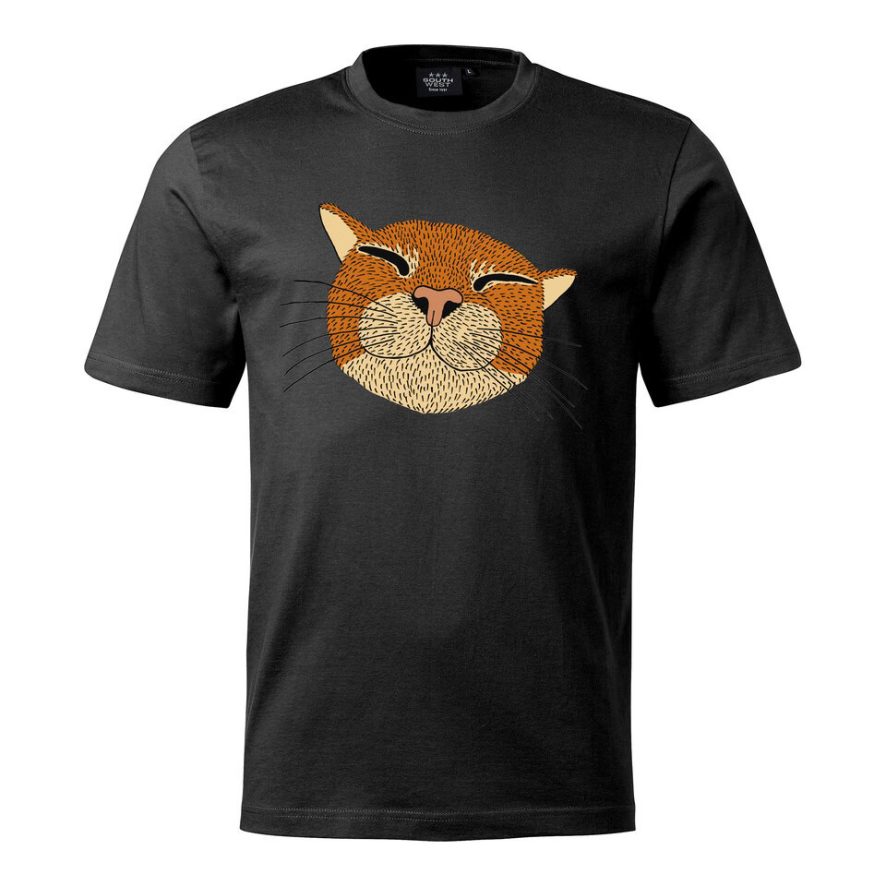 happy kitty unisex t paita, ennakkotilaustuote!