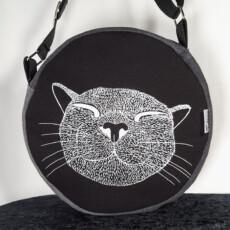 pyöreäolkalaukkuhappykittyfarkku