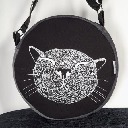 pyöreäolkalaukkuhappykittyfarkku