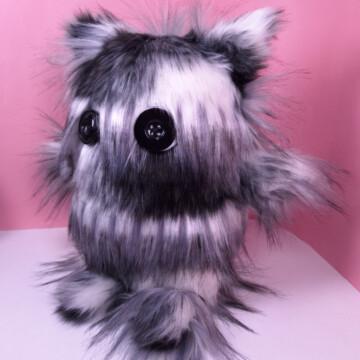 lasihelmi klipsi, raidallinen