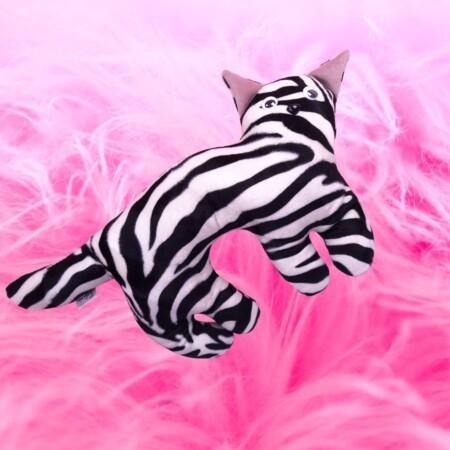 lasihelmi klipsi, raidallinen