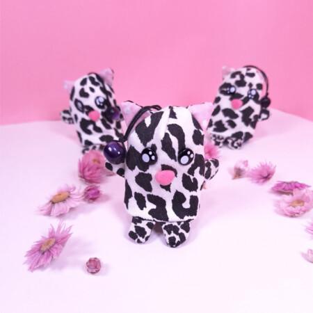 lasihelmi klipsi, raidallinen