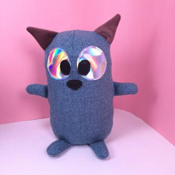 lasihelmi klipsi, raidallinen