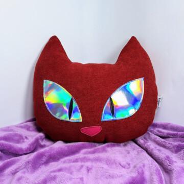 kisunpäätummapunainentyyny