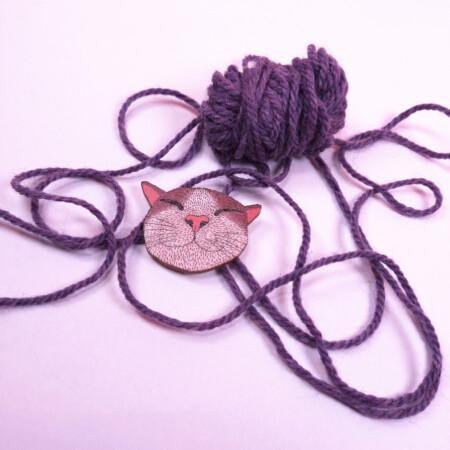 happykittyruskeamagneetti