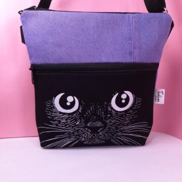 kasvot pimeässävaalviolettiolkalaukku